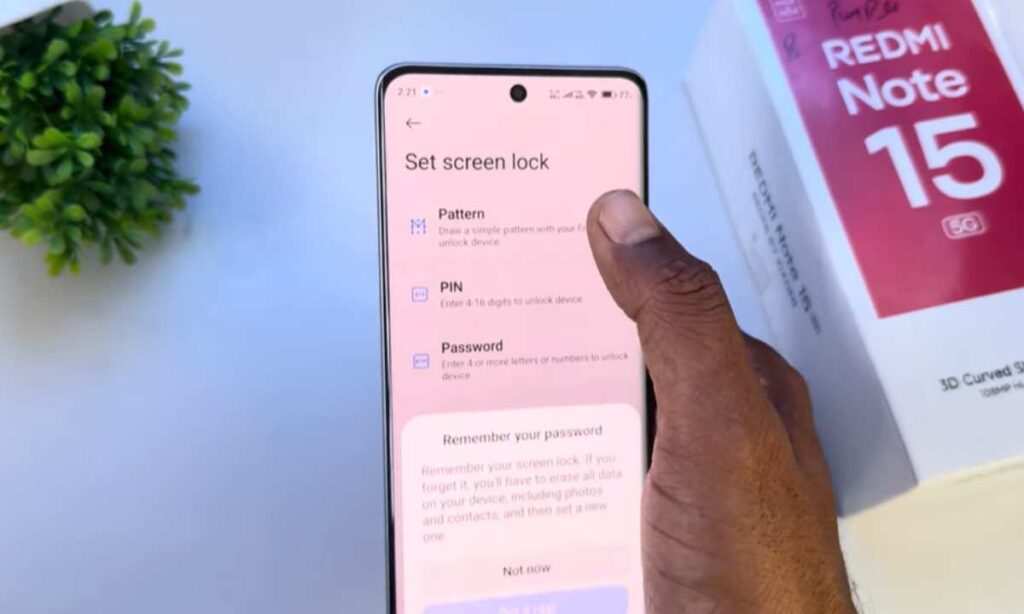 Redmi 15 pro ka Pattern kaise lagaen | How To Change Screen Lock In Redmi note 15 pro redmi 15 pro ka pattern kaise lagaen 3